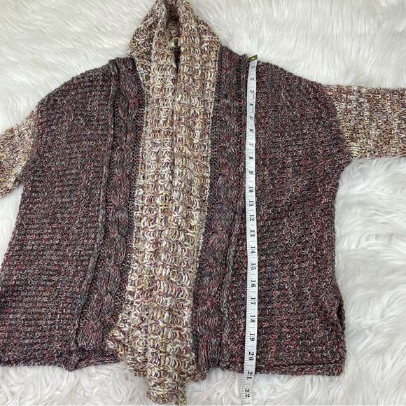 Anthropologie MOTH Women's Open Front Cardigan Sweater Gray Size S Wool Blend - Picture 4 of 8